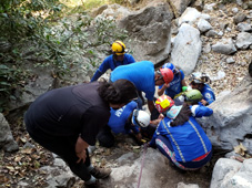 Rescate servicio ordinario en los ríos subterráneos